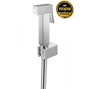 Paslanmaz Pirinç Spiralli Kare Taharetmatik Taharet El Duşu