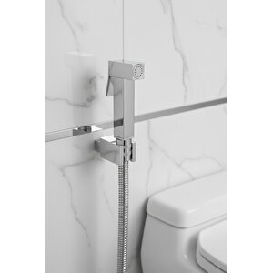 Paslanmaz Pirinç Spiralli Kare Taharetmatik Taharet El Duşu