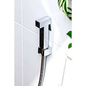 Paslanmaz Pirinç Spiralli Kare Taharetmatik Taharet El Duşu