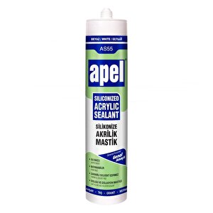 Apel Silikonize Akrilik Mastik 500 Gr Beyaz