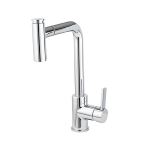 Kuantum Mix Spiralli Mutfak Evye Eviye Bataryası Krom