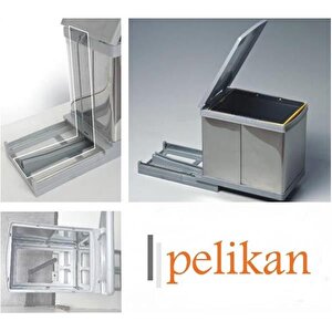 Pelikan 21700 Raylı Dolap İçi Çöp Kovası 16 Lt