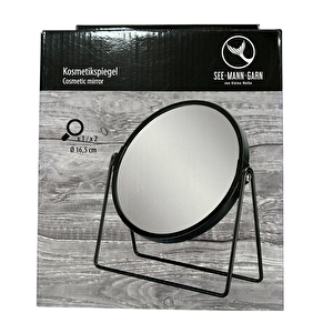Wenko Masa Üstü Kozmetik Makyaj Aynası 2x Zoom Siyah