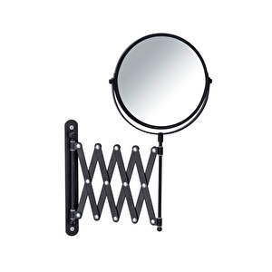 Wenko Mafsallı Kozmetik Makyaj Aynası 3x Zoom Siyah