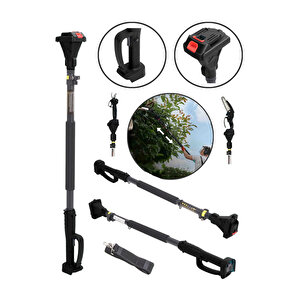 2 .1 Metre Uzatmali Teleskopi̇k Sap Şarjli Testere Ve Budama Makaslarina Uyumludur