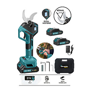 Dr-8614f 42mm Led Ekranlı Profesyonel Akülü Bahçe Budama Makası