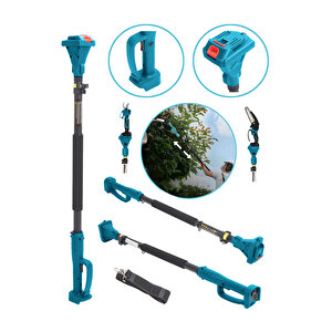 2 .1 Metre Uzatmali Teleskopi̇k Sap Şarjli Testere Ve Budama Makaslarina Uyumludur