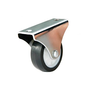4 Adet Hts Sabit Tablalı Mobilya Tekeri Tekerlek Çap : 40 Mm Kod : 114
