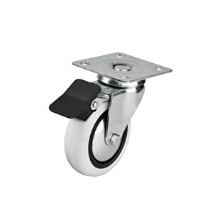 4 Adet Hts Döner Tablalı Frenli Mobilya Tekeri Çap : 74 Mm Kod : 353