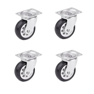 4 Adet Hts Döner Tablalı Mobilya Tekeri Çap: 39 Mm Kod : 119