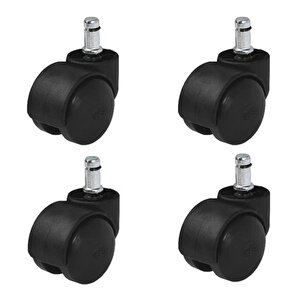 4 Adet Hts Büro Tipi Pimli Döner Mobilya Tekeri Çap: 49 Mm Kod : 413