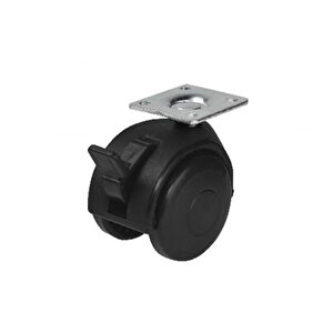 4 Adet Hts Eko Büyük Tablalı Dönerli Mobilya Tekeri Frenli Kod : 421