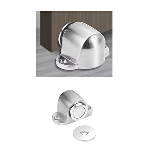 Mıknatıslı Yer Kapı Tamponu Stoper Krapı Kapı Tutucu İnox