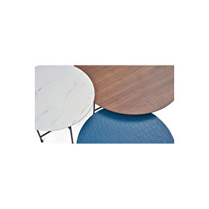 Maleki Mermer Desen Sehpa