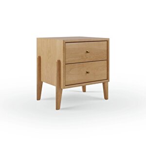 Fil Meşe Komodin 2 Çekmeceli