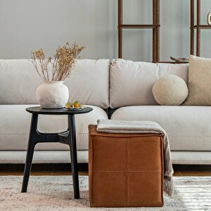 Casablanca Siyah Yan Sehpa Ahşap