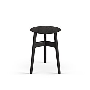 Casablanca Siyah Yan Sehpa Ahşap