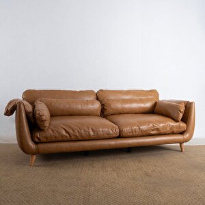 Mevy Üçlü Koltuk Deri