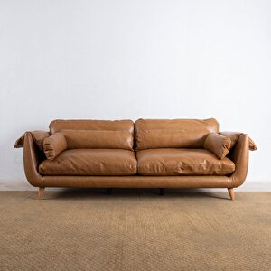 Mevy Üçlü Koltuk Deri