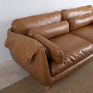 Mevy Üçlü Koltuk Deri