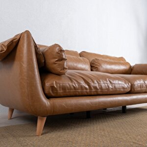 Mevy Üçlü Koltuk Deri