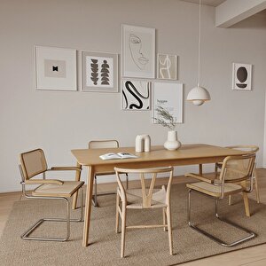 Norge Yemek Masası 100x200 Ahşap