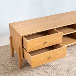 Fil Meşe Tv Sehpası 140 Cm Ahşap