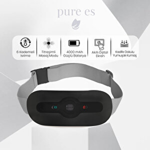 Akıllı Isıtıcılı Masaj Kemeri Siyah