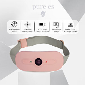 Akıllı Isıtıcılı Masaj Kemeri Pembe