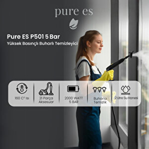 Yüksek Basınçlı Buharlı Temizleyici Beyaz