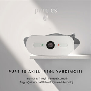 Akıllı Isıtıcılı Masaj Kemeri Beyaz