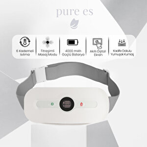 Akıllı Isıtıcılı Masaj Kemeri Beyaz