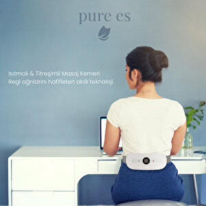 Akıllı Isıtıcılı Masaj Kemeri Beyaz