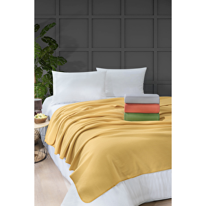 Bloom Polar Battaniye Hardal 160x200 Cm