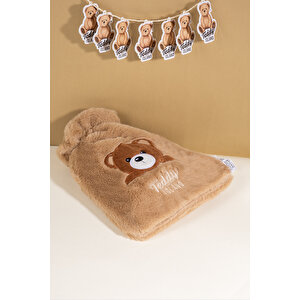 Ecrou Tdyı Peluş Sıcak Su Torbası Kahve