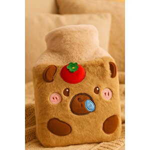 Yoyoso Sevimli Kapibara Figürlü Sıcak Su Torbası Bej 800ml