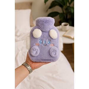 Yoyoso Karikatür Hayvan Sıcak Su Torbaları 800ml Mor