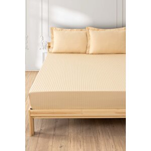 Bristol Lastikli Çarşaf Seti Tek Kişilik Bal Köpüğü