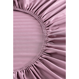 Bristol Lastikli Çarşaf Seti Tek Kişilik Gül Kurusu