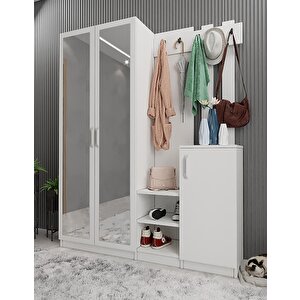 Life Dört Kapaklı Portmanto Beyaz P.d.l_4_180cm 180 cm