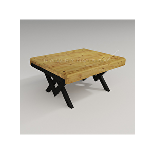 Deryawood Walnut Doğal Ahşap Orta Sehpa 85x150