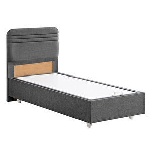 Mila Tek Kişilik Baza Başlık Orthosoft Yatak Seti - Antrasit