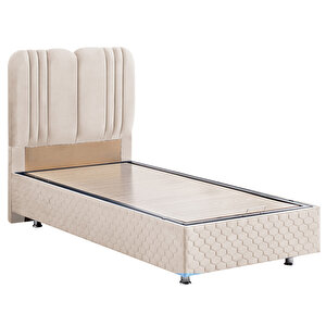 Paul Ikili Set, Tek Kişilik Baza Başlık Seti - Krem