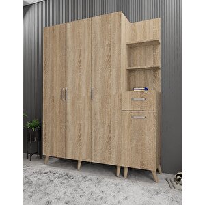 Harika Eko Dört Kapaklı Portmanto Meşe P.d.h.e_5_140cm 140 cm