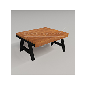 Tempu Doğal Ahşap Orta Sehpa 90x90 90x90 cm