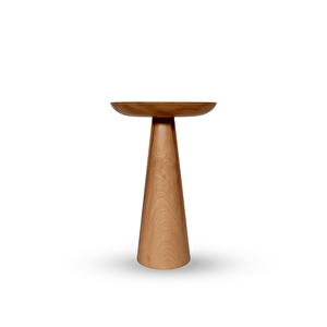 2'li Zigon Mantar Sehpa Mushroom | Masif Ahşap Modern Yan Sehpa Takımı (kayın)