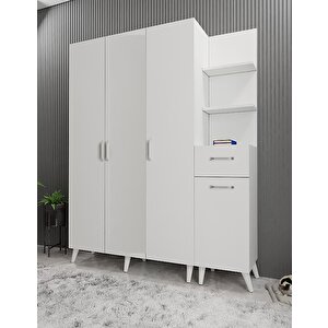 Harika Eko Dört Kapaklı Portmanto Beyaz P.d.h.e_1_140cm 140 cm