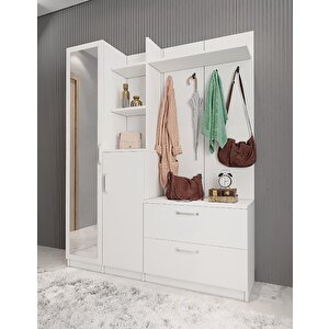 Bar Dört Kapaklı Portmanto Beyaz P.d.b _4_180cm 180 cm