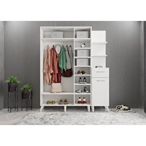 Harika Eko Dört Kapaklı Portmanto Beyaz P.d.h.e_1_160cm 160 cm