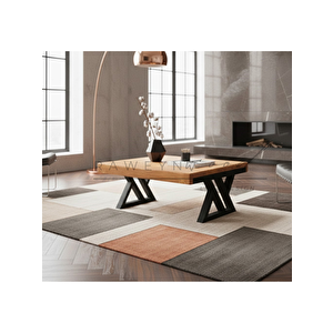 Ventus Doğal Ahşap Orta Sehpa 60x120 60x120 cm